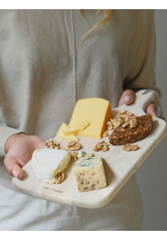 Leeff 18479 — deska 'Take it cheesy' z drewna mango, naturalna