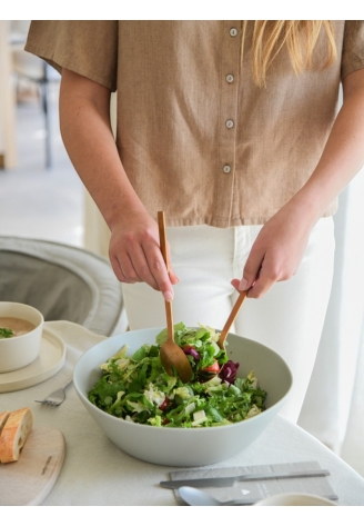 Leeff 18696 Charlot — serwery do sałaty, różowe złoto