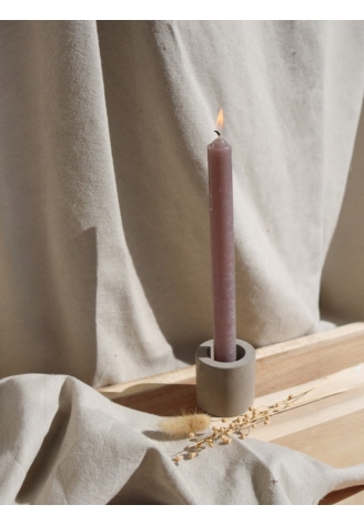 Leeff 18718 — zestaw świec stołowych Donna, taupe