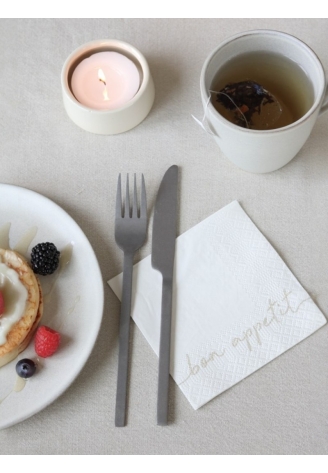 Leeff 18763 Serwetki – Bon Appétit, białe
