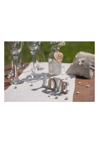 Litery LOVE Stojak Naturalny ()