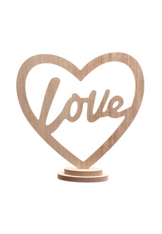 Dekoracja LOVE Stojak Naturalny