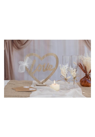 Dekoracja LOVE Stojak Naturalny ()