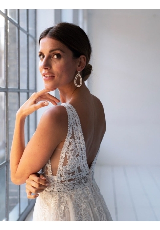 Abrazi Earrings Grace Swarovski  Gold