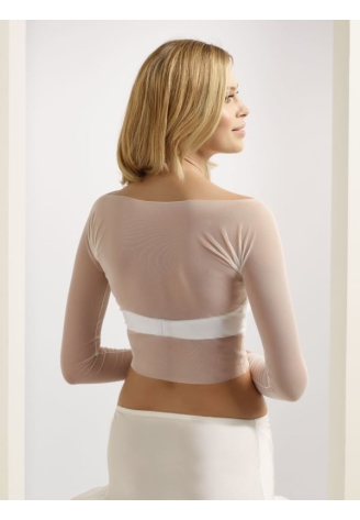 Bianco Evento E232 Bolero Stretch Tulle