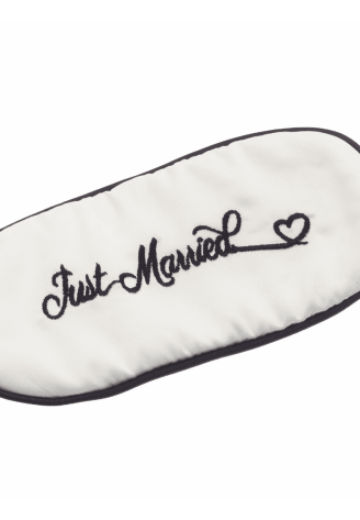 Poirier BN-10 Just Married Sleep Mask Satin