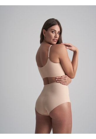 BYE BRA Sculpting Mid Waist Brief Beżowy ()