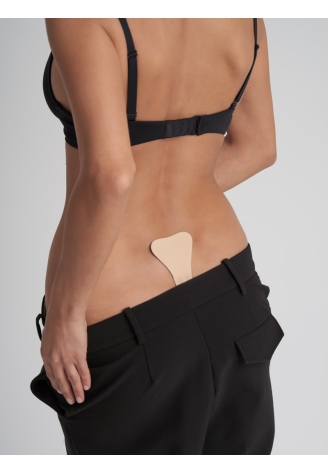 BYE BRA Adhesive Thong Stringi beżowe (One-size)