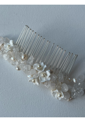 Sally Jane Bridal Grzebień do Włosów Celeste Srebrny