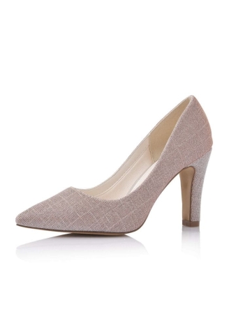 Rainbow Club Fera Rose Metallic Wedding Shoes ()