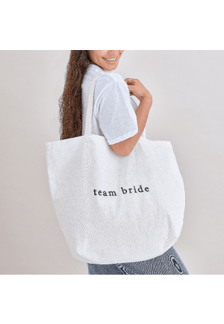 Torba na ramię Ginger Ray HEN-159 Team Bride biała ()