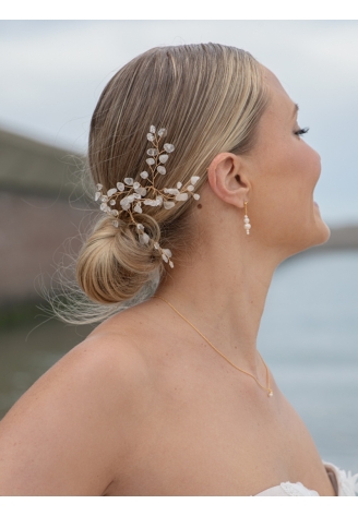 Sally Jane Bridal Lotis Szpilki do Włosów Złoto Przezroczyste ()