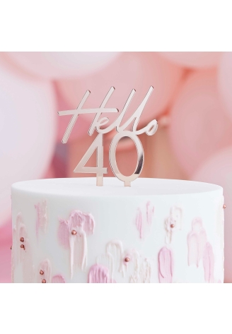 Topper na tort Ginger Ray "Hello 40 ()