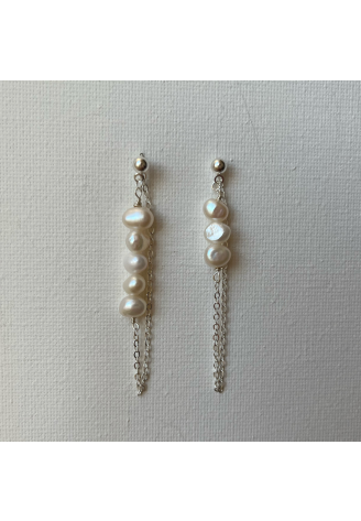 Sally Jane Bridal Muse Earrings Silver