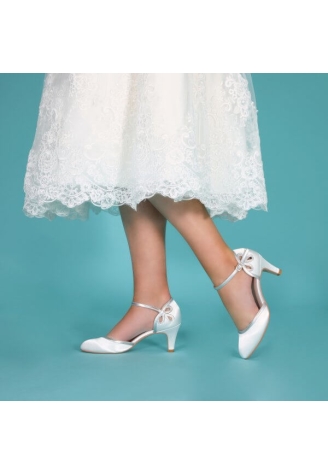 Srebrne buty The Perfect Bridal Company Nina