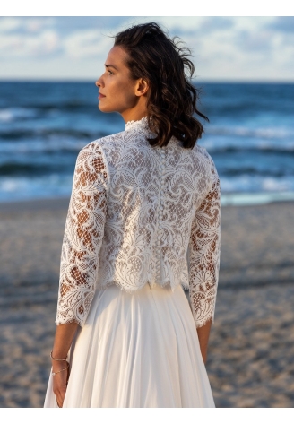 Novias Elvie Lace Bolero