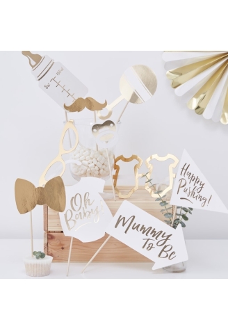 Rekwizyty do fotobudki "Baby Shower" | Oh baby! ()