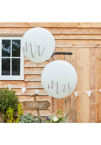 Mega balony Ginger Ray CW-218 Rustic Country Mr & Mrs