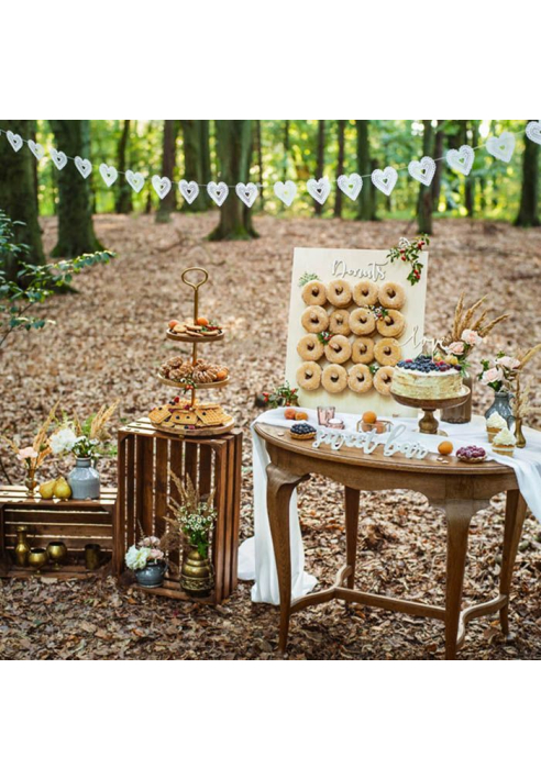 Drewniana ściana z pączków