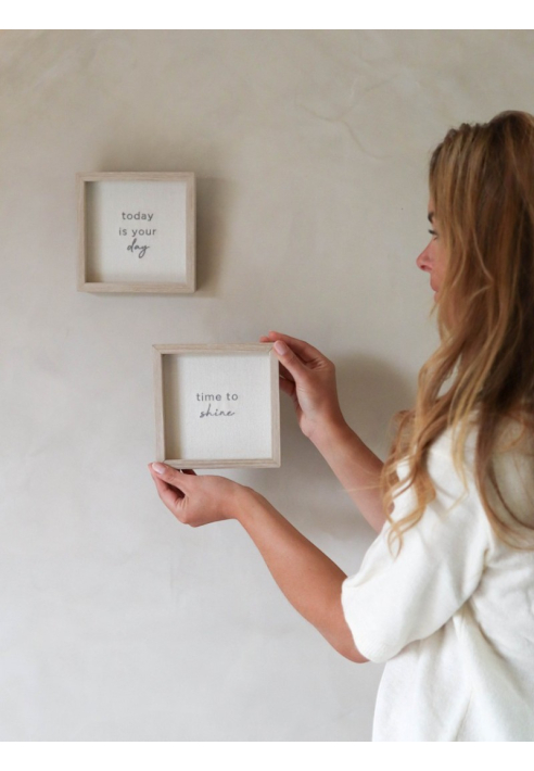 Leeff Ramka Dion z haftem Dziś jest Twój dzień 15 x 15 cm ()