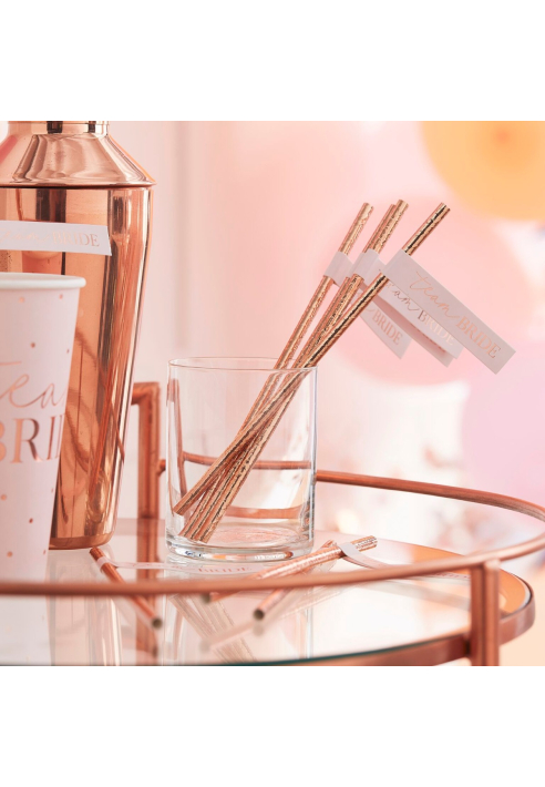 Słomki Ginger Ray HN-825 Blush Hen Straws ()