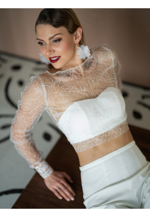 Perlenbräute Flora Kolczyki ()