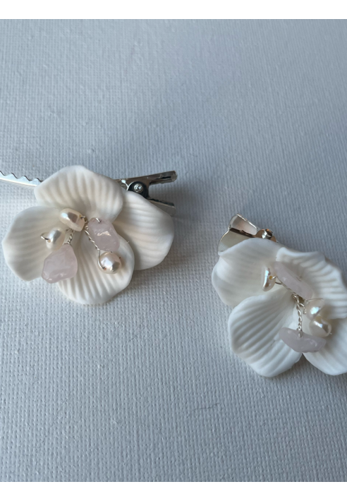 Sally Jane Bridal Fem Hairclips Srebrny