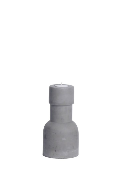 Leeff 18163 Świecznik Caro M Szary ()