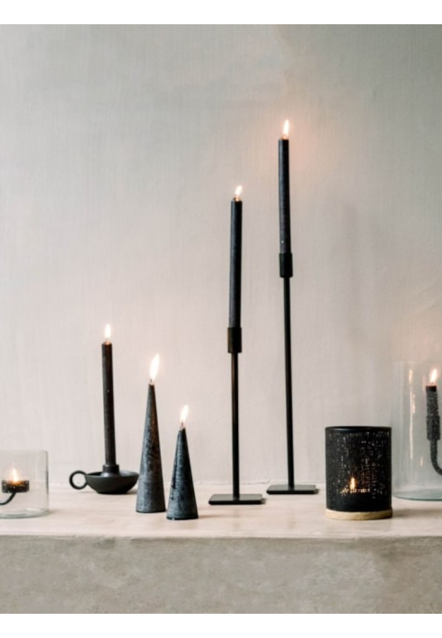 Leeff 18176 Świecznik Chris — czarny