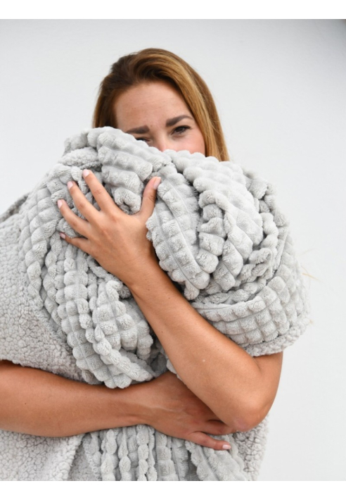 Leeff 18456 Plaid Puk jasnoszary