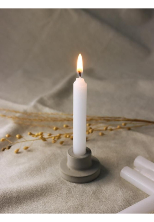 Leeff 18625 — zestaw mini świec Maartje, szary