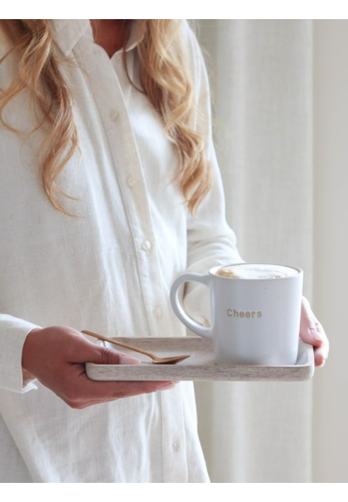 Leeff 18781 Kubek Morris — Cheers, biały