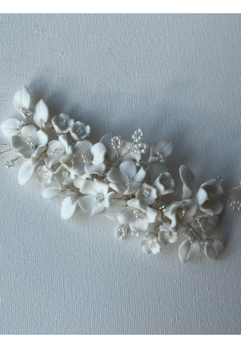 Sally Jane Bridal Lizzie Haarkam Srebrny