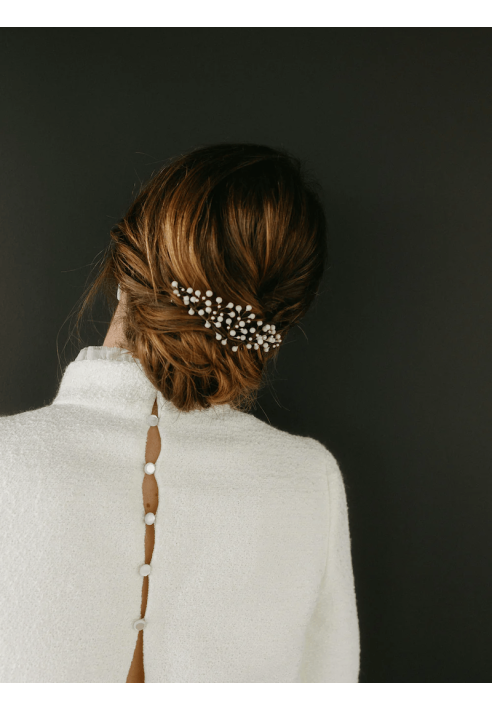 Lizeron Abel Grzebień do włosów Biały