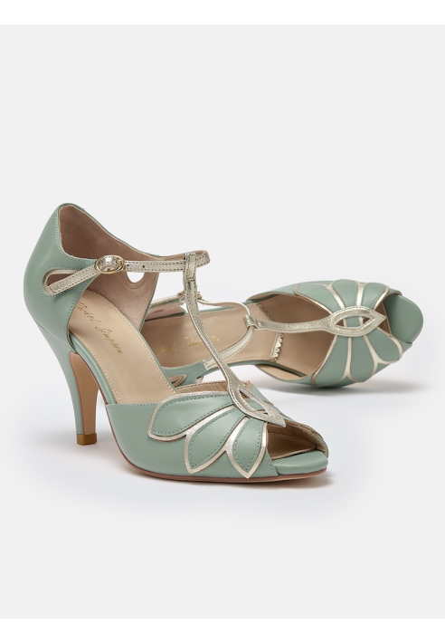 Rachel Simpson Mimosa Scarpe da Sposa Verde Menta
