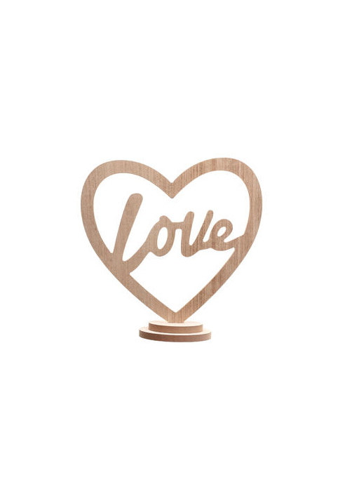 Dekoracja LOVE Stojak Naturalny