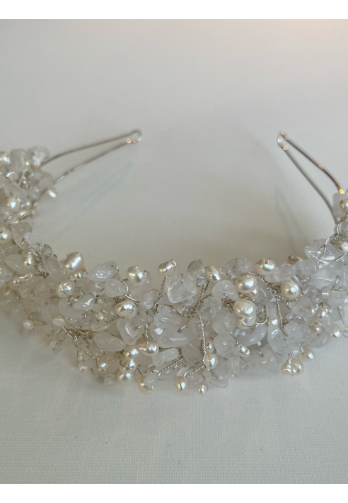 Sally Jane Bridal Selena Tiara Srebrny