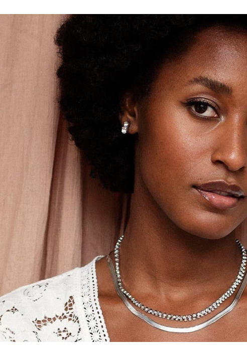 Abrazi Podwójne kolczyki Ava Rose