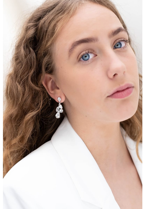 Abrazi Srebrne kolczyki Zoe Swarovski ()