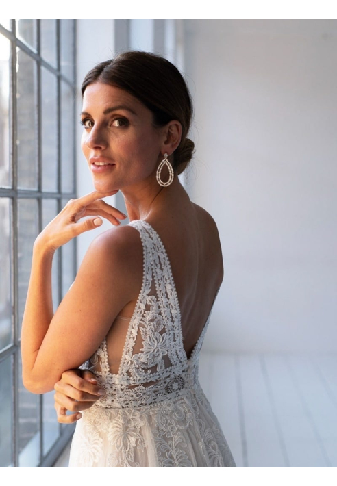 Abrazi Srebrne kolczyki Grace Swarovski