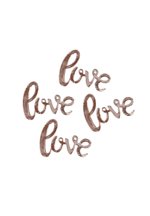 Ginger Ray BB-319 Piękne konfetti ślubne Botanics Love w kolorze różowego złota