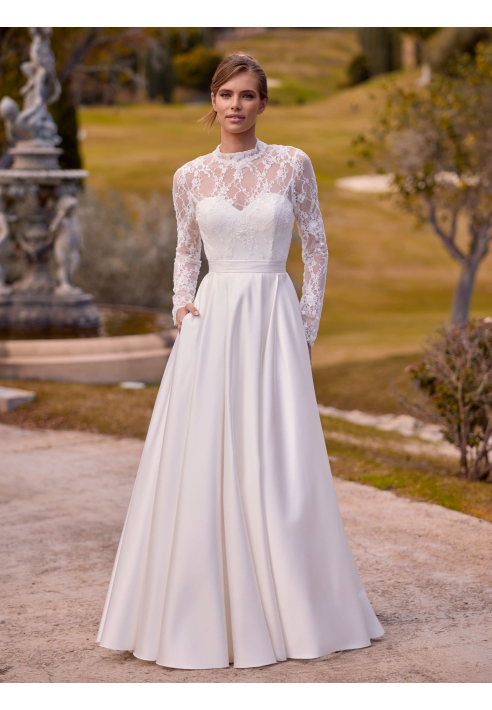 Bianco Evento Darla - Satynowa spódnica ślubna ()