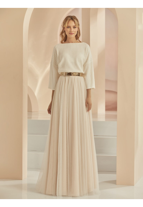 Spódnica Bianco Evento Bamaris szampańska ()