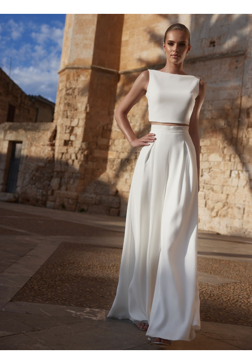 Bianco Evento Ezra Spodnie ślubne ()