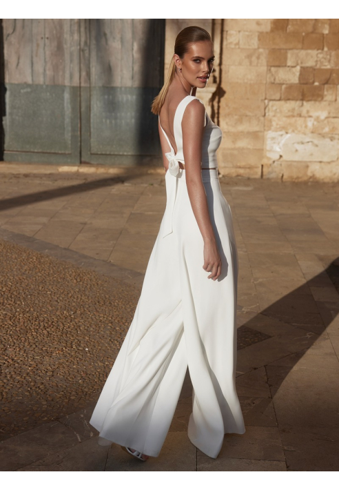 Bianco Evento Ezra Spodnie ślubne