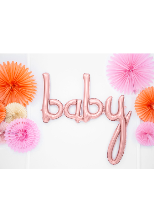 Balon foliowy Baby Rose Złoty (73 cm) ()