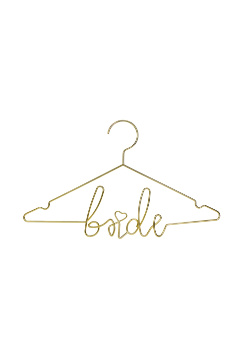 Metalowy wieszak Bride Złoty