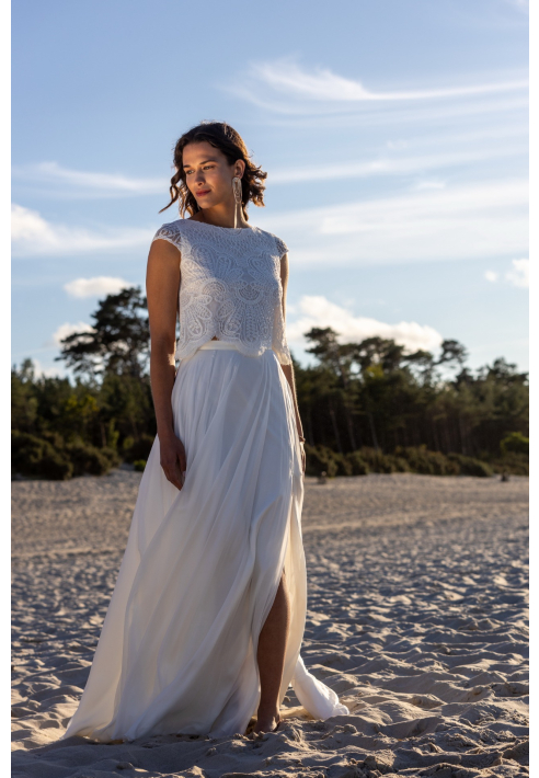 Spódnica Novias Blair Silk – kolor kości słoniowej