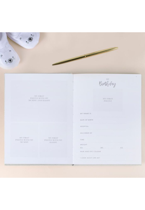 Ginger Ray BL-124 Dziennik Baby Shower w kwiaty