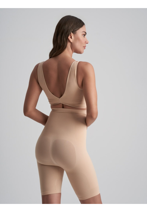 BYE BRA Soft Touch Wysoki stan Szorty Beżowy